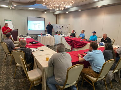 Local union leadership and signatory contractors attended the LMCT Firestop Market Recovery Program to begin the process of reclaiming the union's share of firestop work.