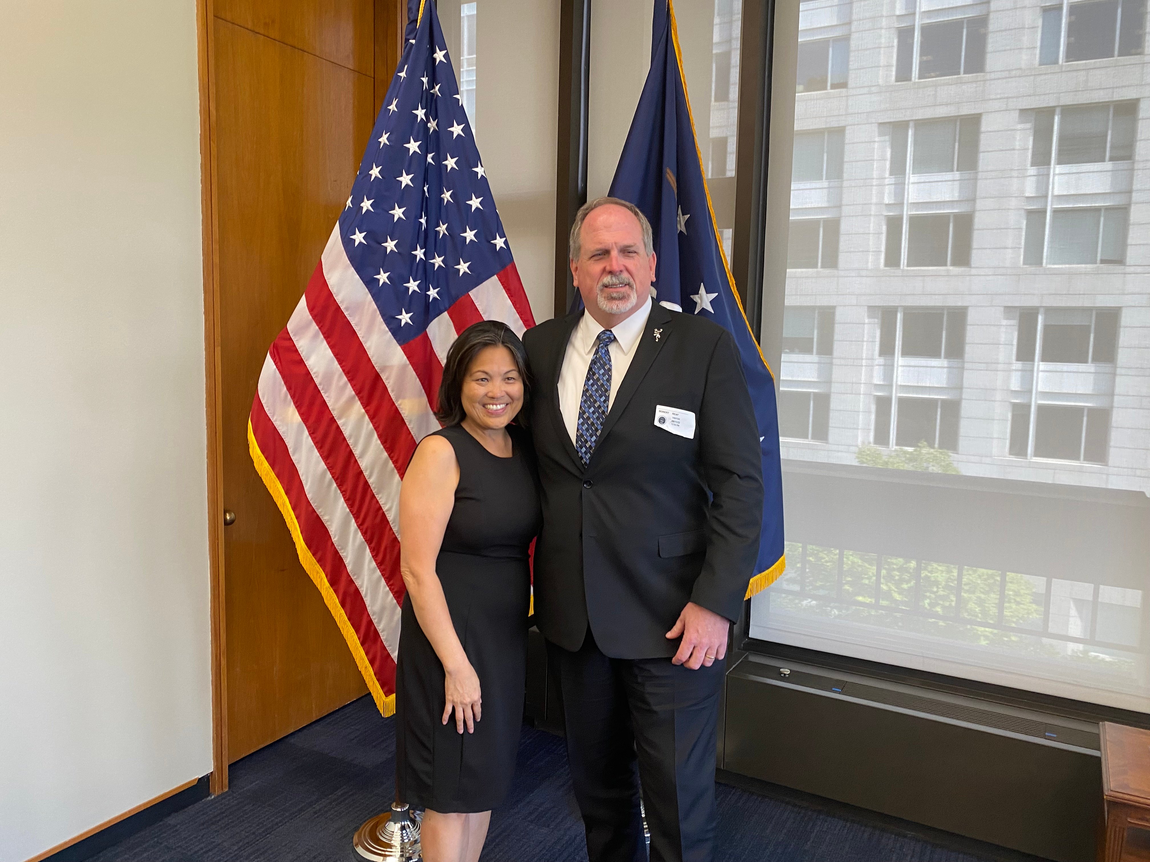 IAHFIAW General Secretary-Treasurer Robert W. Reap met with Acting U.S. Department of Labor Secretary Julie Su on Sept. 11.